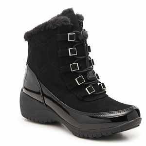 Alexa 2 black faux fur quilted snowboot